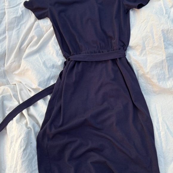Boden navy blue t-shirt dress, size 4, belted - Picture 8 of 10